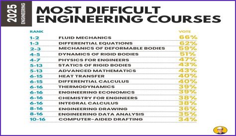 Which engineering branch is most difficult?
