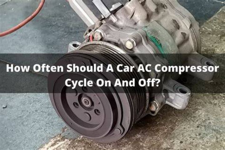 How often should AC compressor cycle on and off?