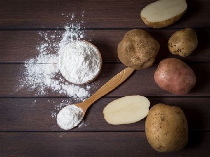 What does potato starch do in gluten-free baking?