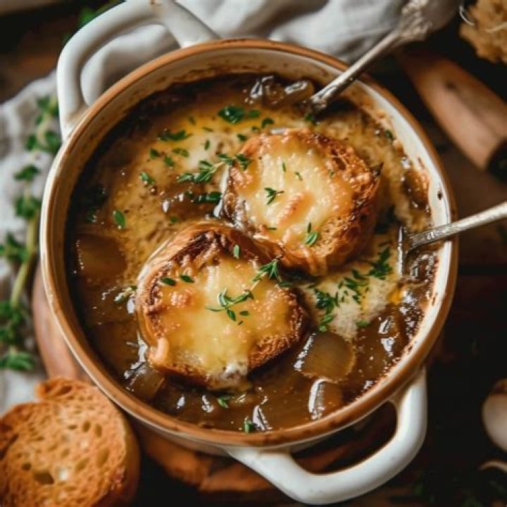 What goes best with French onion soup?