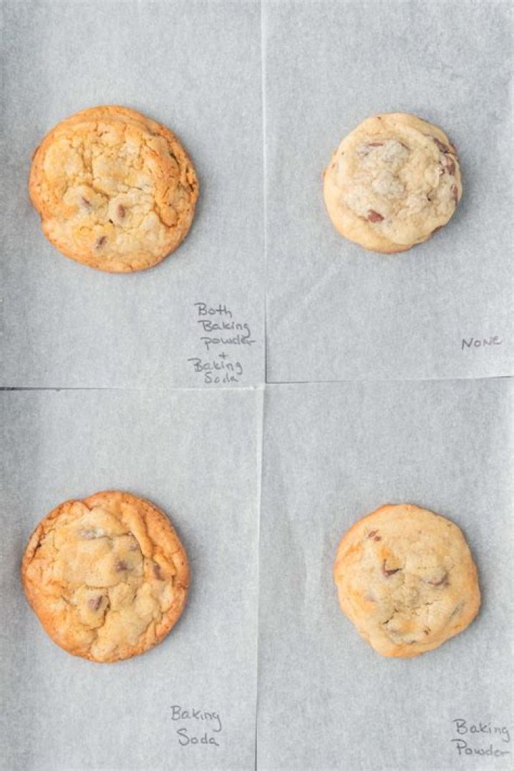 What happens if baking soda is left out of a cookie recipe?