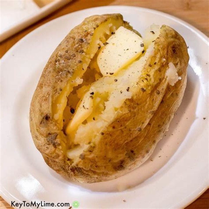 What is the texture of a potato in salt water?