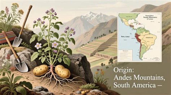 Where did potatoes come from in the Columbian Exchange?