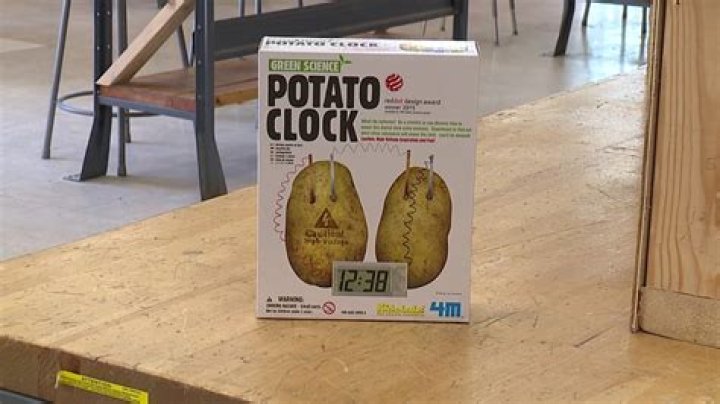 Why can a potato power a clock?